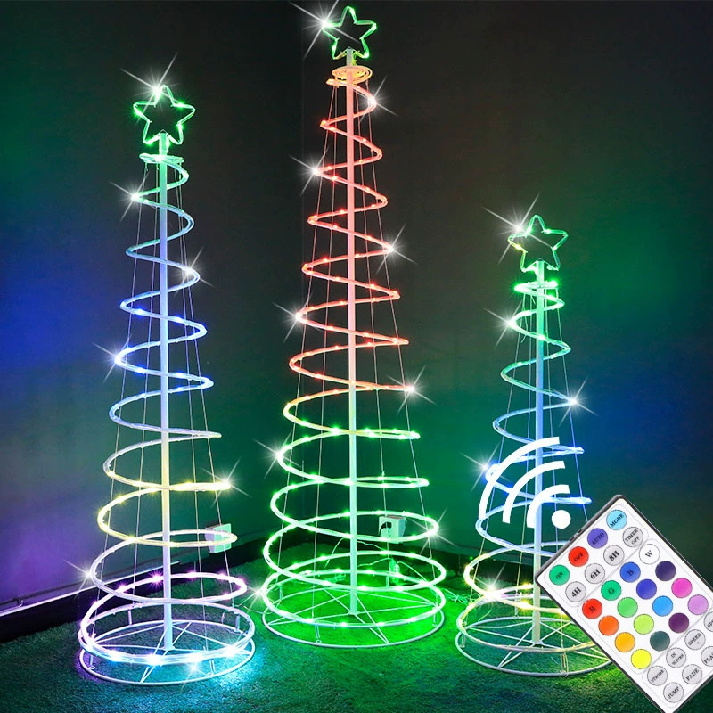 Whoopee Pre Lit Iron Craft Christmas Tree with Remote